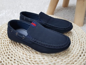 Мокасины темно-синие для мальчика BARTOSZ 32