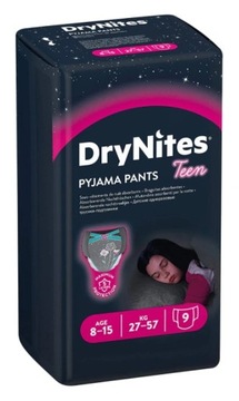 Huggies Pieluchomajtki pieluszki 8-15lat Girl 9szt
