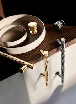 ROYAL Мебельная ручка для рейлинга 128 мм, блестящее золото