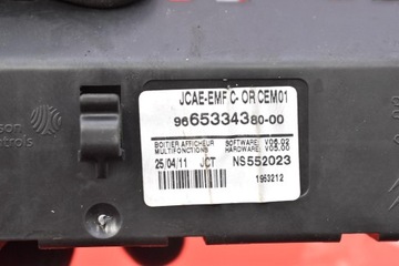 DISPLEJ 9665334380-00 PEUGEOT 508 1 I 10-14