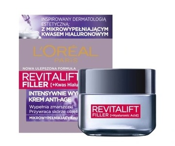 Loreal Revitalift Filler Hyaluronic Krem dzień