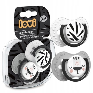 Соска LOVI Salt & Pepper 22/878 3–6 м Серая