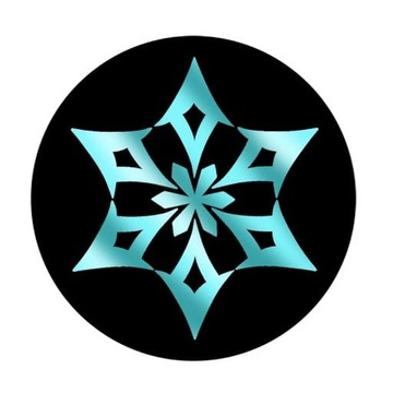 Przypinka Genshin Impact Cryo Vision 58mm
