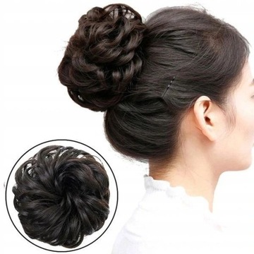 GUMKA DO WŁOSÓW MESSY BUN KOK JAKOŚĆ SREDNI BLOND