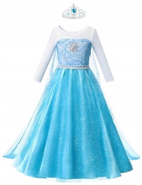 Костюм карнавального костюма для девушки Elsa Frozen 110-116 см.