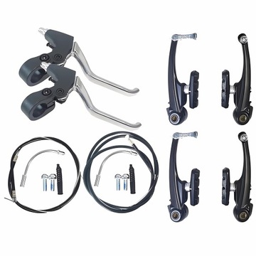 V-brake A2Z Черный горный велосипед спереди и сзади