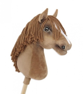 Hobby Horse Великий Кінь на Палиці Преміум A3 Світлий Каштан Конячка для Дітей