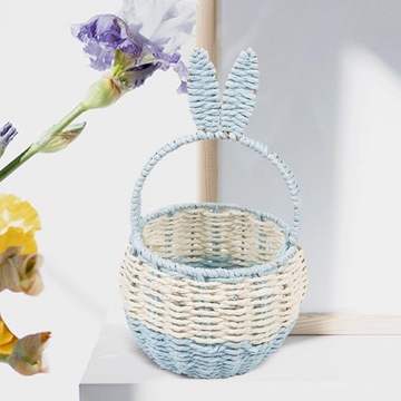 Пасхальная корзина для конфет для хранения подарков. Пасхальное украшение в милом стиле F.