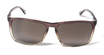 Hugo Boss BOSS 0665/S/IT 57 Męskie Okulary Przeciwsłoneczne Brown Grey