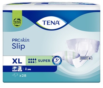 Pieluchomajtki TENA Slip ProSkin Super XL 28 sztuk