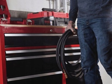 ТОЛСТЫЙ ПНЕВМАТИЧЕСКИЙ РЕЗИНОВЫЙ ШЛАНГ ДЛИНОЙ 5 м ДЛЯ КОМПРЕССОРА, ОБРЕЗАННЫЙ ШЛАНГ С СОЕДИНИТЕЛЯМИ