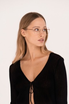 ЖЕНСКИЕ СЕРЕБРЯНЫЕ ОЧКИ, ОЧКИ ИЗ РОЗОВОГО ЗОЛОТА, АНТИБЛЕКСНЫЙ БЛОК СИНЕГО СВЕТА