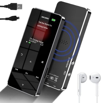 ODTWARZACZ MUZYCZNY MP3 BLUETOOTH 5.0 16GB z MOŻLIWOŚCIĄ NAGRYWANIA