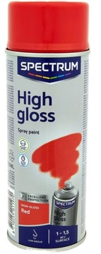 Аэрозольная краска КРАСНЫЙ ГЛЯНЦЕВЫЙ ЛАК 400МЛ