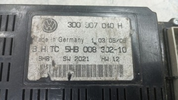 VOLKSWAGEN OE 3D0907040H MODUL ŘÍZENÍ KLIMATIZACE