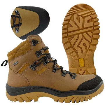 MĘSKIE BUTY ZIMOWE 4F OCIEPLANE W GÓRY TREKKINGOWE TRAPERY WYSOKIE r. 44