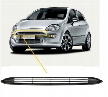 MŘÍŽKA W NÁRAZNÍKU FIAT PUNTO 2009- PŘEDNÍ HORNÍ