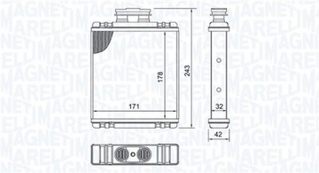 MAGNETI MARELLI 350218517000 NÁHRADA TEPLÁ TOPENÍ INTERIÉR