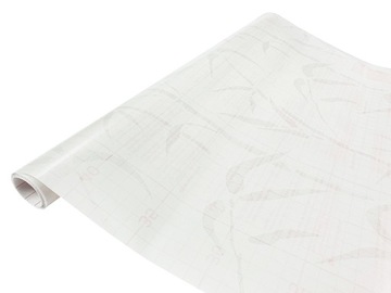 Оконная фольга с рисунком бамбукового белого матового молочного шпона, размер 67x200 см, сделай сам