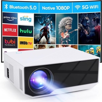 Projektor Wielio GC06 FULL HD WIFI BLUETOOTH 1500 LUMEN OBSŁUGA 4K