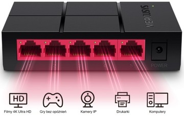 Коммутатор 5 портов GIGABIT LAN MERCUSYS MS105G