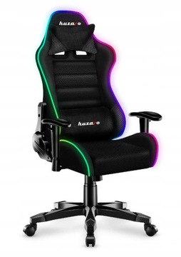 Fotel Gamingowy dla dziecka ŚWIECI RGB Huzaro