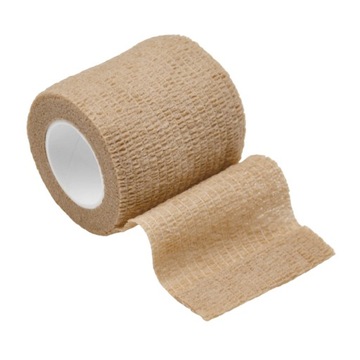 ELASTYCZNY BANDAŻ KOHEZYJNY SAMOPRZYLEPNY TAŚMA 5cm x 4.5m CIELISTY