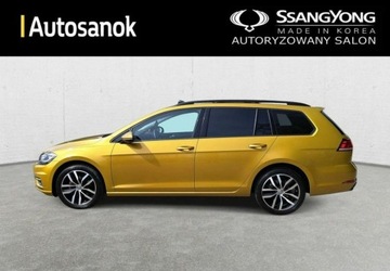 Volkswagen Golf VII Variant Facelifting 1.6 TDI-CR DPF BMT 115KM 2017 Volkswagen Golf Zadbany Highline Panorama ACC 2kpl. Kol Piekny Zloty, zdjęcie 17