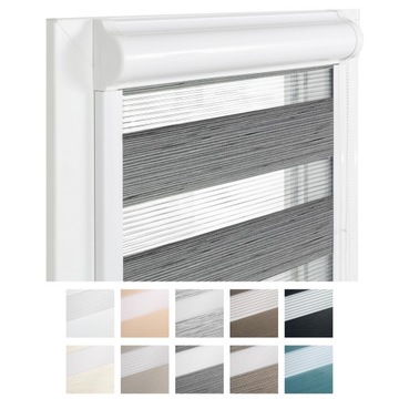ROLETA DZIEŃ-NOC W KASECIE PRZESTRZENNEJ 91x150 ZEBRA PREMIUM