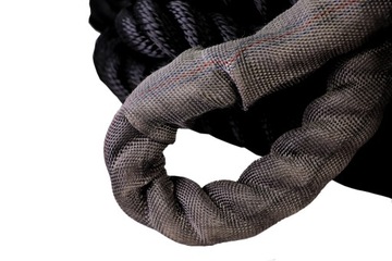 КИНЕТИЧЕСКАЯ ВЕРЕВКА ЧЕРНАЯ КИНЕТИЧЕСКАЯ 25 ТОНН 8 м 36 мм НАБОР СУПЕР ПРОЧНЫХ КАНАЛОВ 8 ТОНН