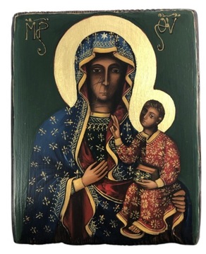 ИКОНА - ЧЕНСТОХОВСКАЯ БОЖЬЯ МАТЕРЬ, НАПИСАННАЯ