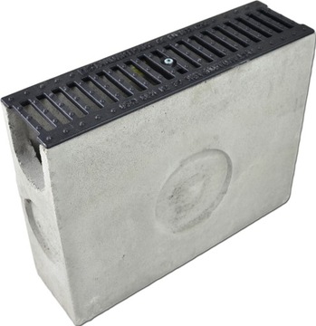 Решетка дренажная Линейный дренаж Бетонный желоб Чугунная решетка DN100 C250