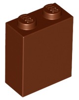 LEGO 3245c klocek filar słup 1x2x2 brązowy 4szt.