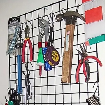 HACZYK WIESZAK UCHWYT WIELOFUNKCYJNY RELING KUCHENNY CZARNE 10 CM 6 SZTUK