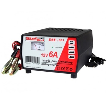 Prostownik Stef-pol 12V 6A EST 301
