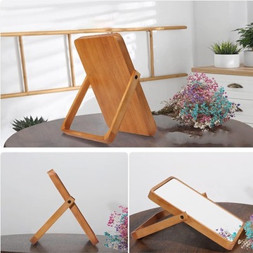 ДЕРЕВЯННОЕ ПОДВЕСНОЕ КОСМЕТИЧЕСКОЕ ЗЕРКАЛО ДЛЯ МАРИЛЬНОГО ПЛАТЬЯ