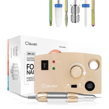 Профессиональный фрезерный станок для маникюра мощностью 40 Вт + фрезы