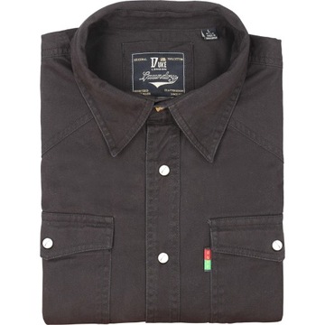 Gruba koszula jeansowa DUKE Black obw_kl_134