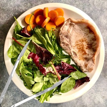 Щипцы кухонные для гриля мяса, салатов, вращающиеся, сервировочные, сталь, 23 см