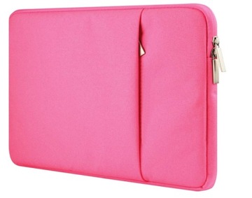 TORBA ETUI POKROWIEC Z KIESZENIĄ NA LAPTOPA MACBOOK PRO AIR 15 RÓŻOWA