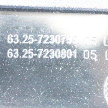 BMW 5 F10 PŘÍDAVNÉ TŘETÍ SVĚTLO STOPU 7230799 7230801 2012 3.0 HYBRIDNÍ