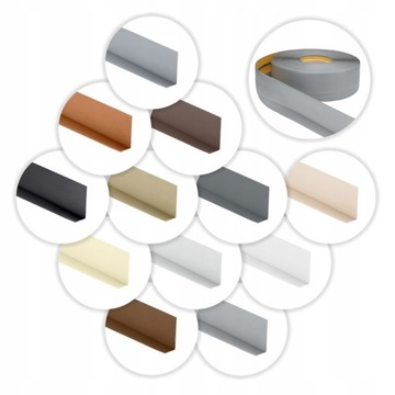 Гибкая, плинтус, резиновая ПВХ 50x20 полоса