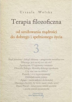 TERAPIA FILOZOFICZNA T.3, URSZULA WOLSKA