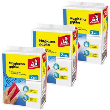 MAGICZNA GĄBKA 6SZT DO CZYSZCZENIA PLAM NIEZBĘDNY