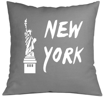 Poszewka dekoracyjna Z NAPISEM NEW YORK 40x40