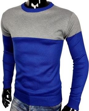 SWETER MĘSKI Z DODATKIEM WEŁNY O75 r. XL