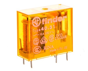 Миниатюрное реле 1П 10А 24В AC AgNi