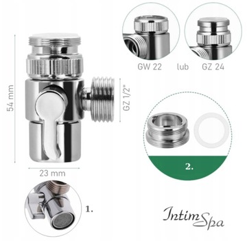 Комплект шайб TRIX2 Тройник T2 для смесителей IntimSpa