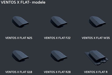 Eurovent Ventos X FLAT черный форточка на крыше
