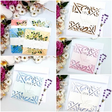 ПРИГЛАШЕНИЯ К ПРИЧАСТИЮ, АЖУРНОЕ ПРИЧАСТИЕ IHS WHITE